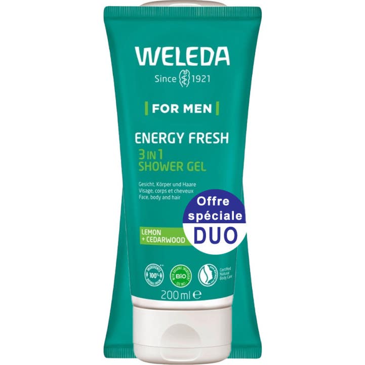 Weleda for Men Energy Fresh Gel de Ducha Energizante 2x200 ml