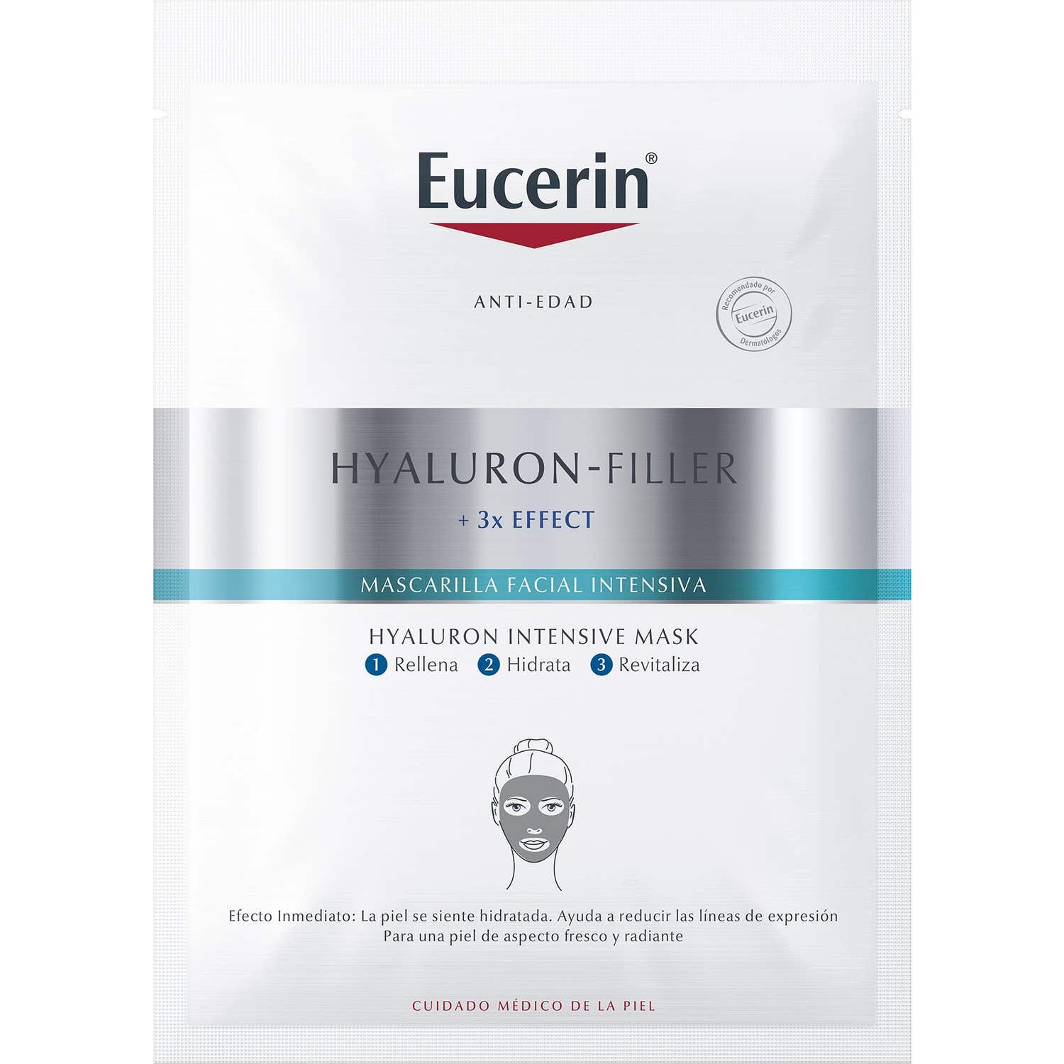 Eucerin Hyaluron-Filler 3X Effect Mascarilla Facial Intensiva 1ud