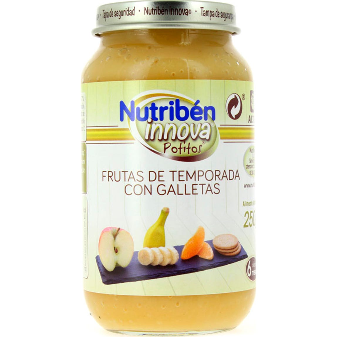 Innova Tarrito Frutas De Temporada Con Galletas 250gr