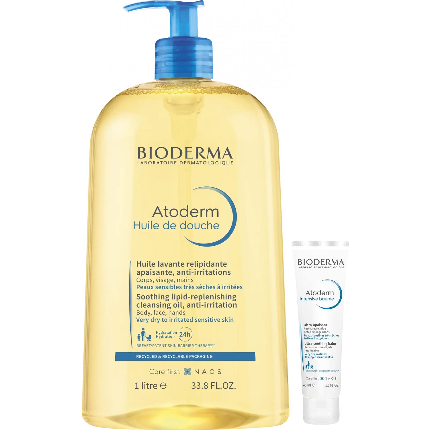 Bioderma Pack Atoderm Aceite de Ducha 1000ml + Atoderm Bálsamo Intensivo 45ml