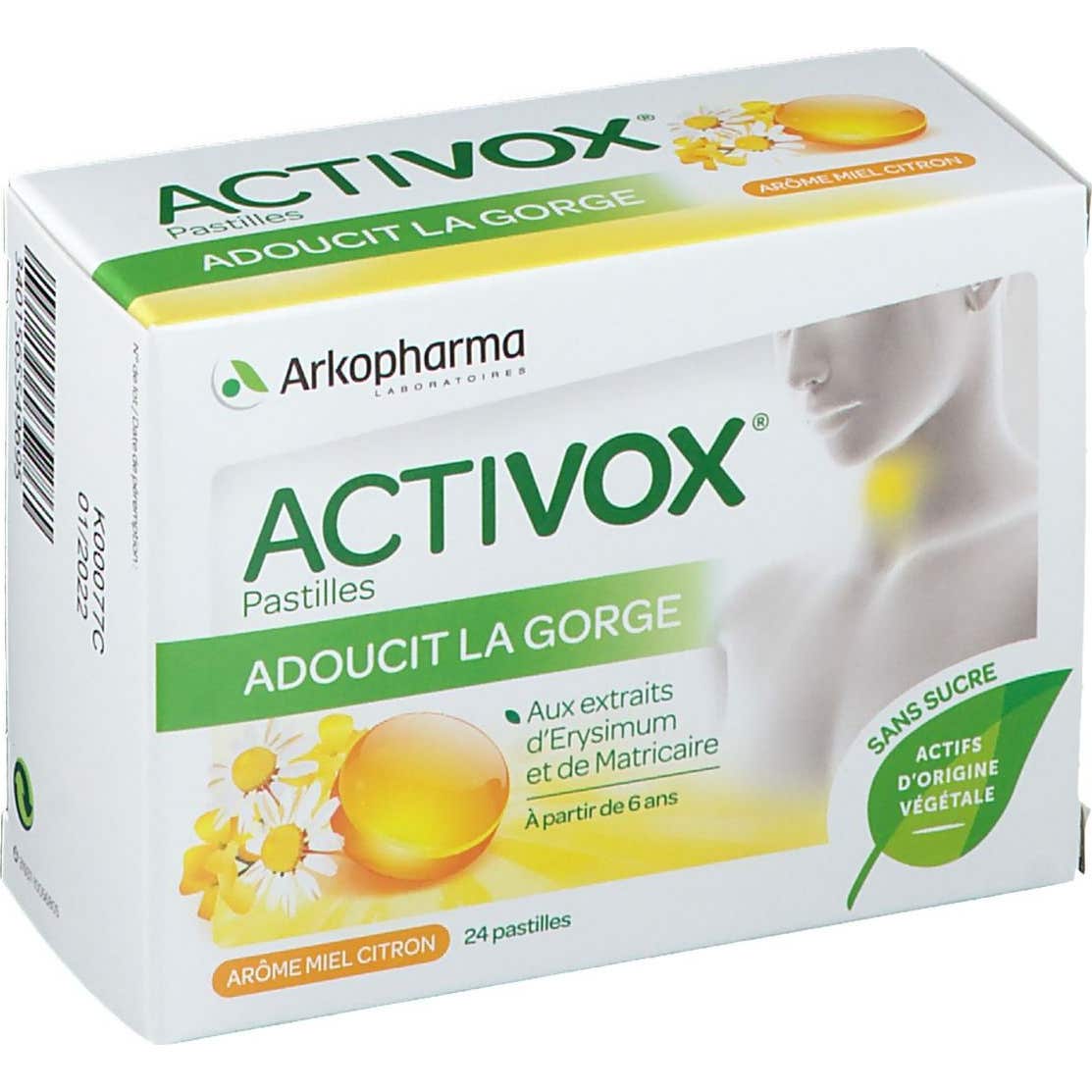 Arkopharma Activox Miel Limón 24 comprimidos