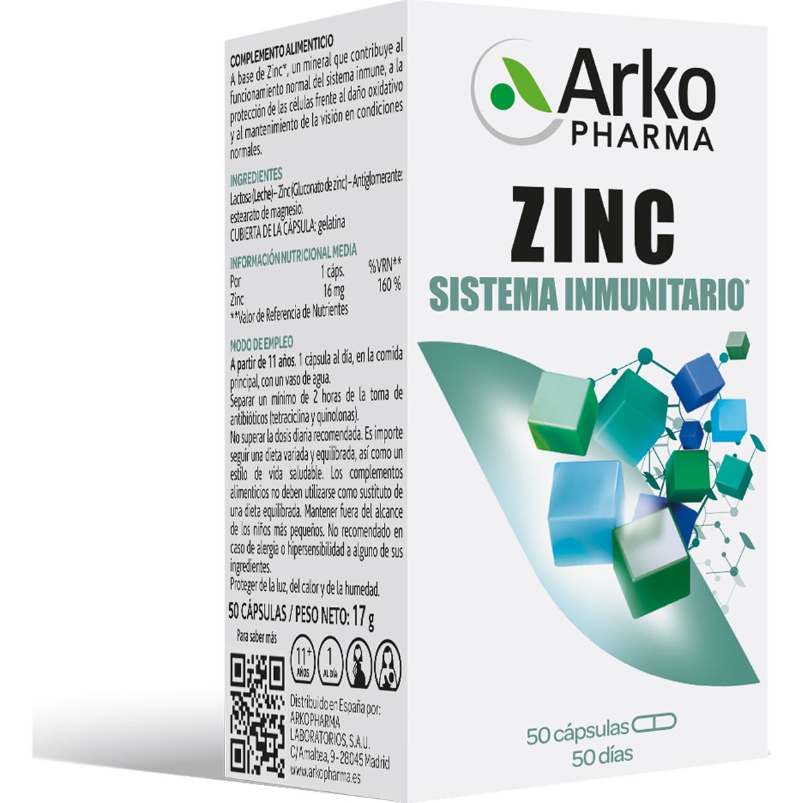 Arkopharma Zinc 50caps