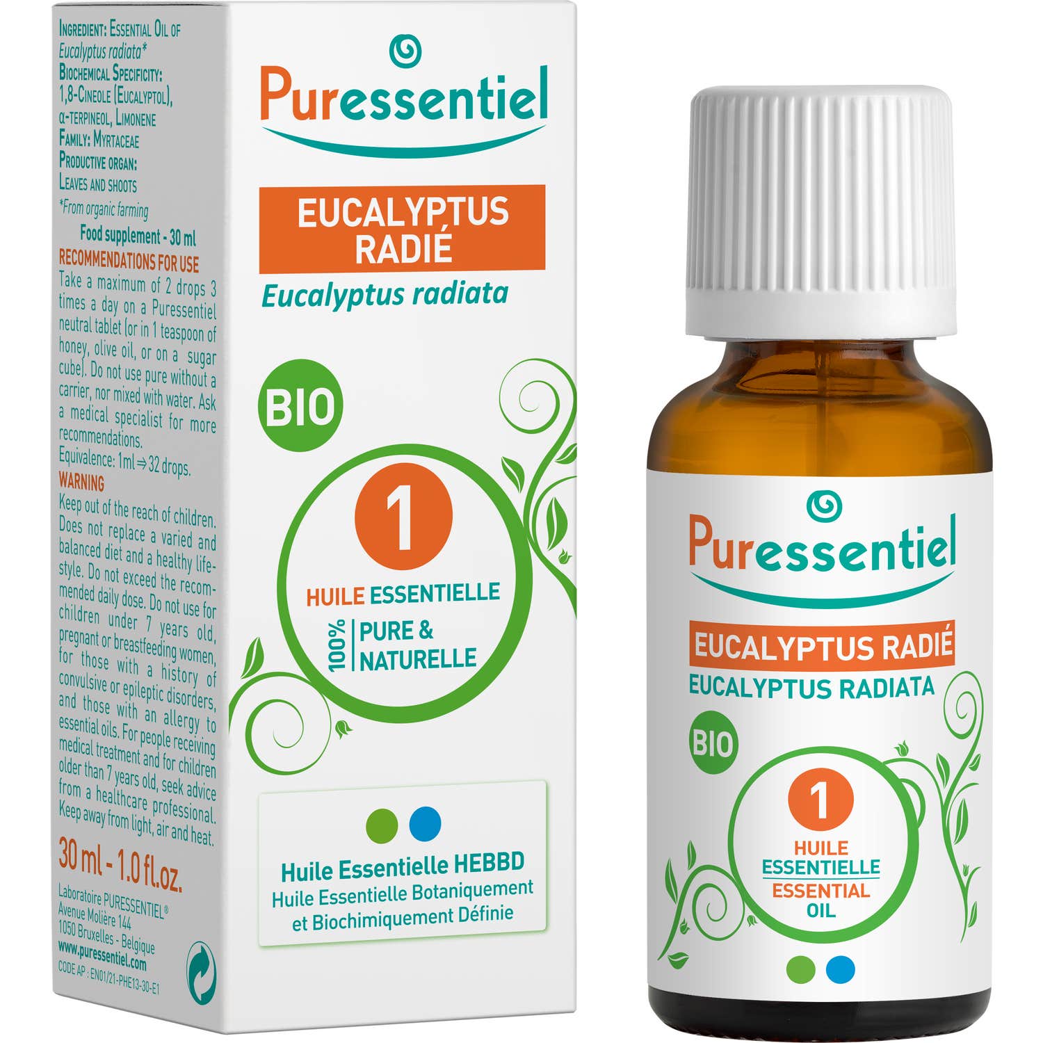 Puressentiel Eucalipto Aceite Ecológico Radiante 30ml