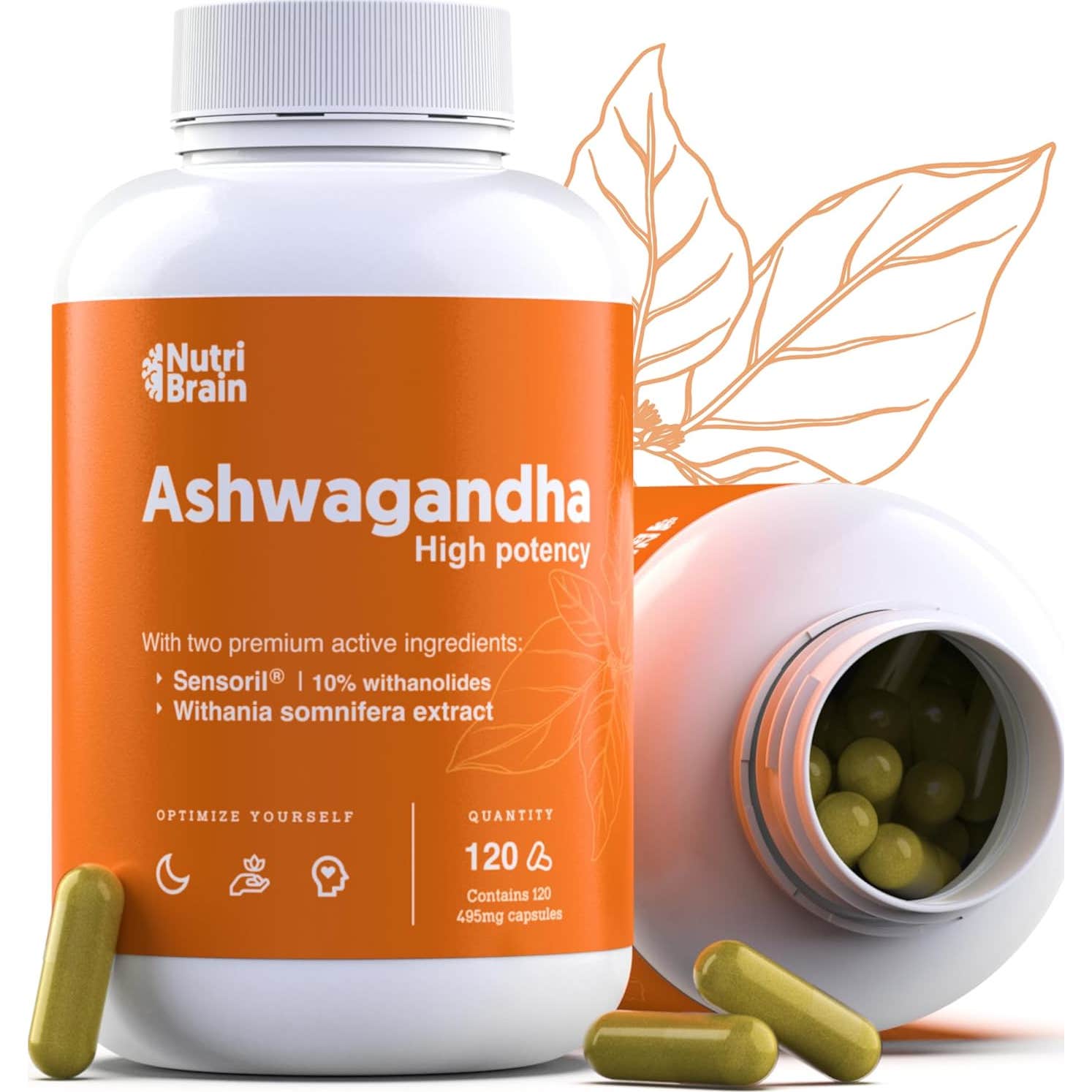 Nutribrain Ashwagandha Alta Potencia 120caps