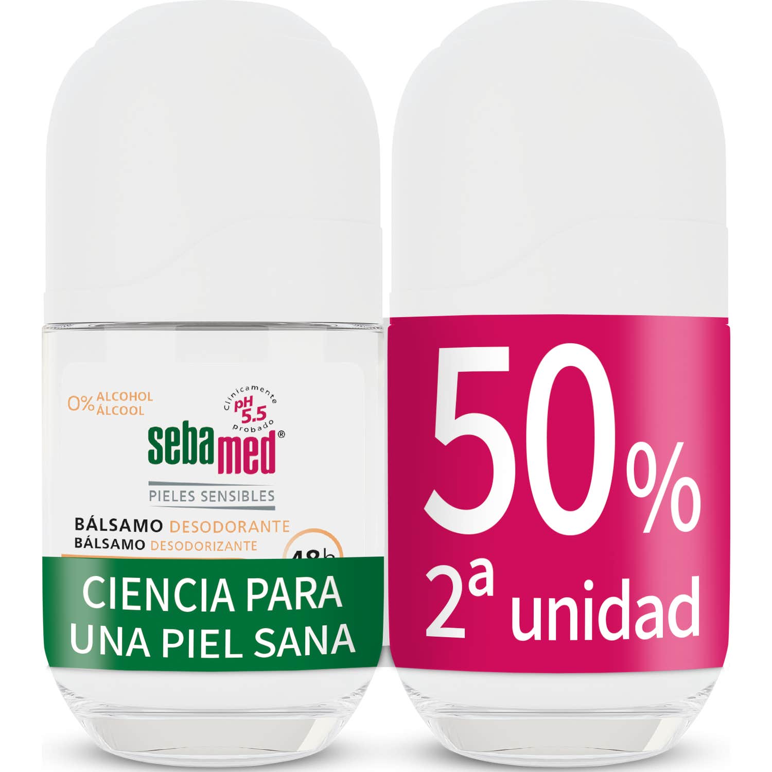 Sebamed Bálsamo Desodorante Sensible Roll-On 2x50ml