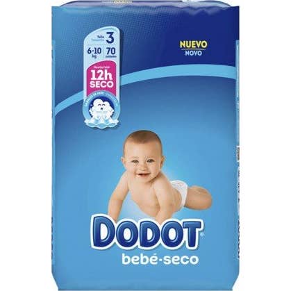 Dodot Etapas Talla 3 70uds