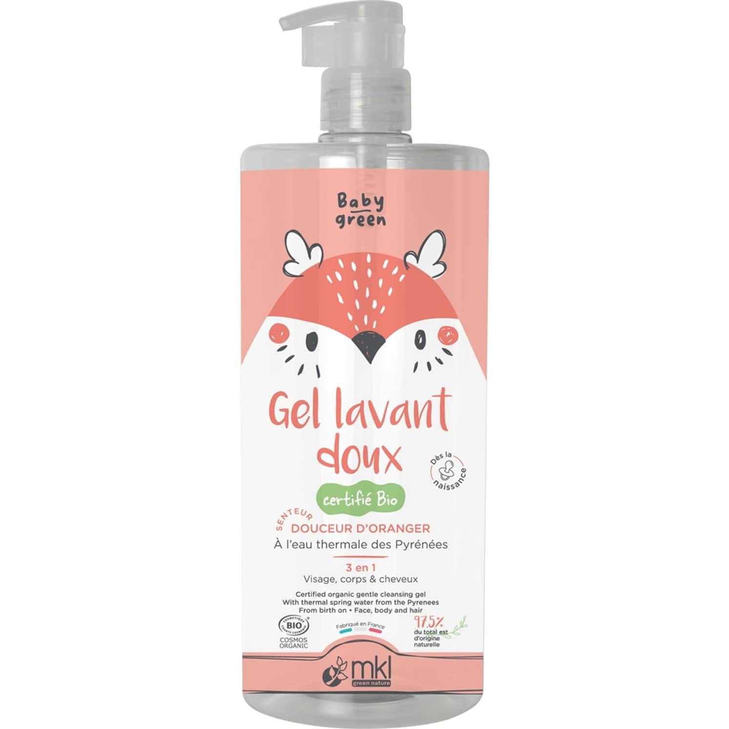 Mkl Green Nature Baby Green Gel Limpiador Suave Bio 1000 ml