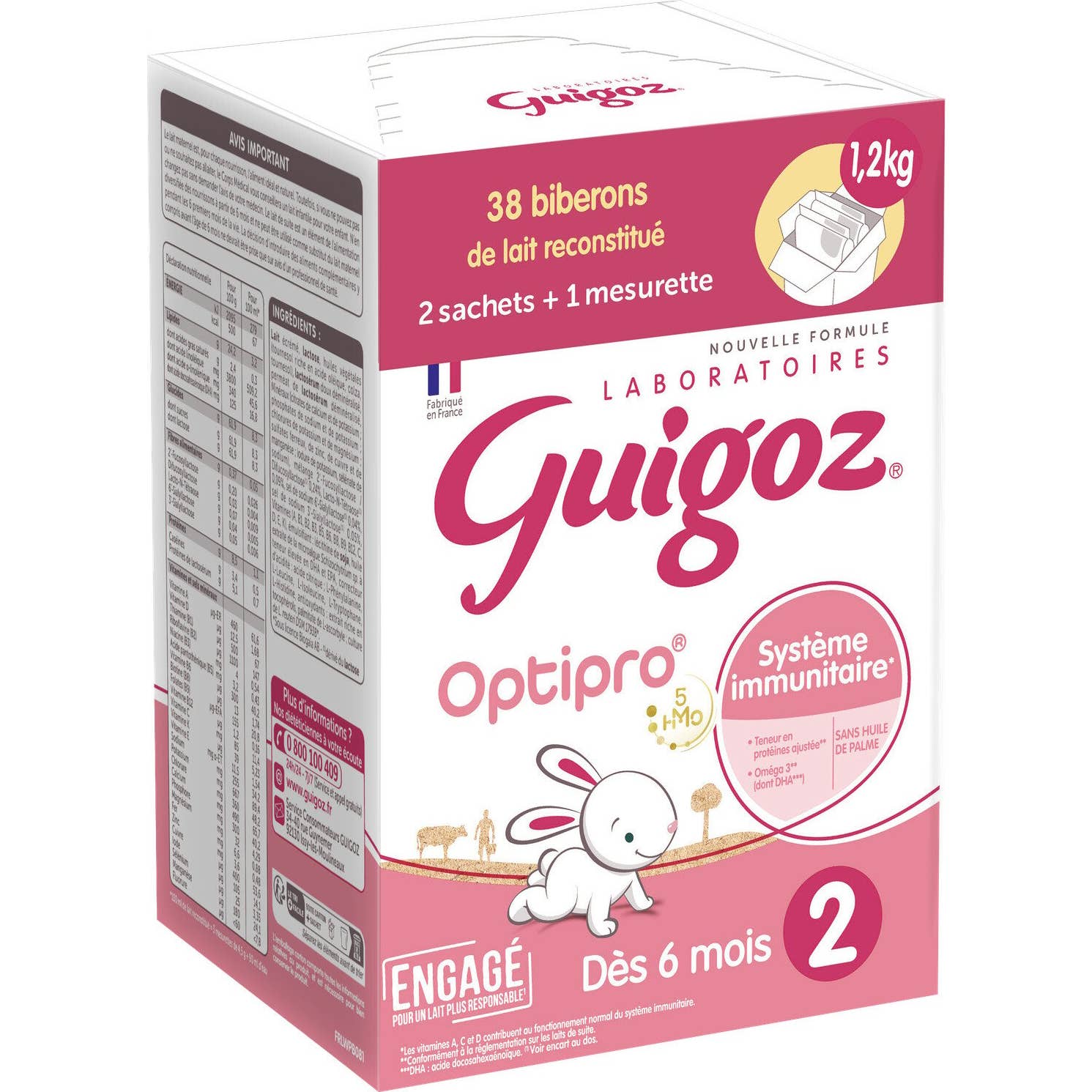 Guigoz Optipro 2 Leche en Polvo 1,2kg