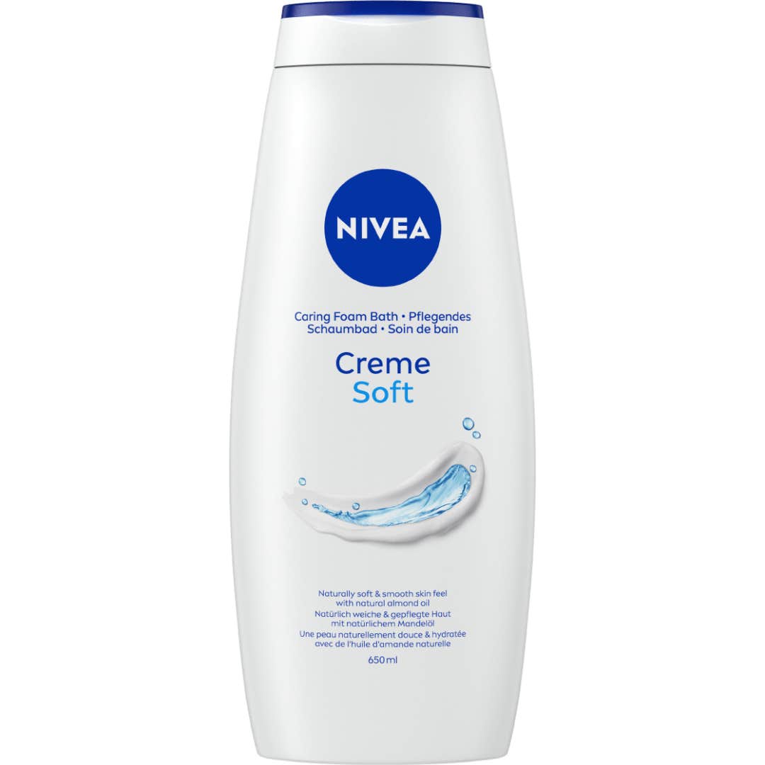 Nivea Creme Soft Caring Foam Bath 650ml