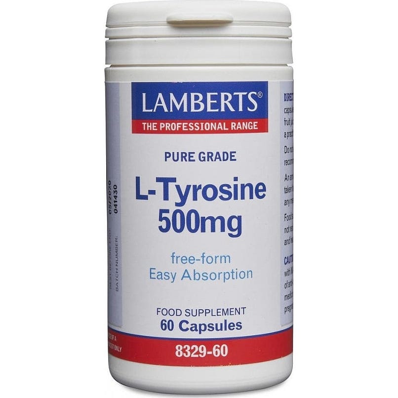 Lamberts 3 X L-Tirosina 60 Cápsulas De 500Mg - Imagen 2