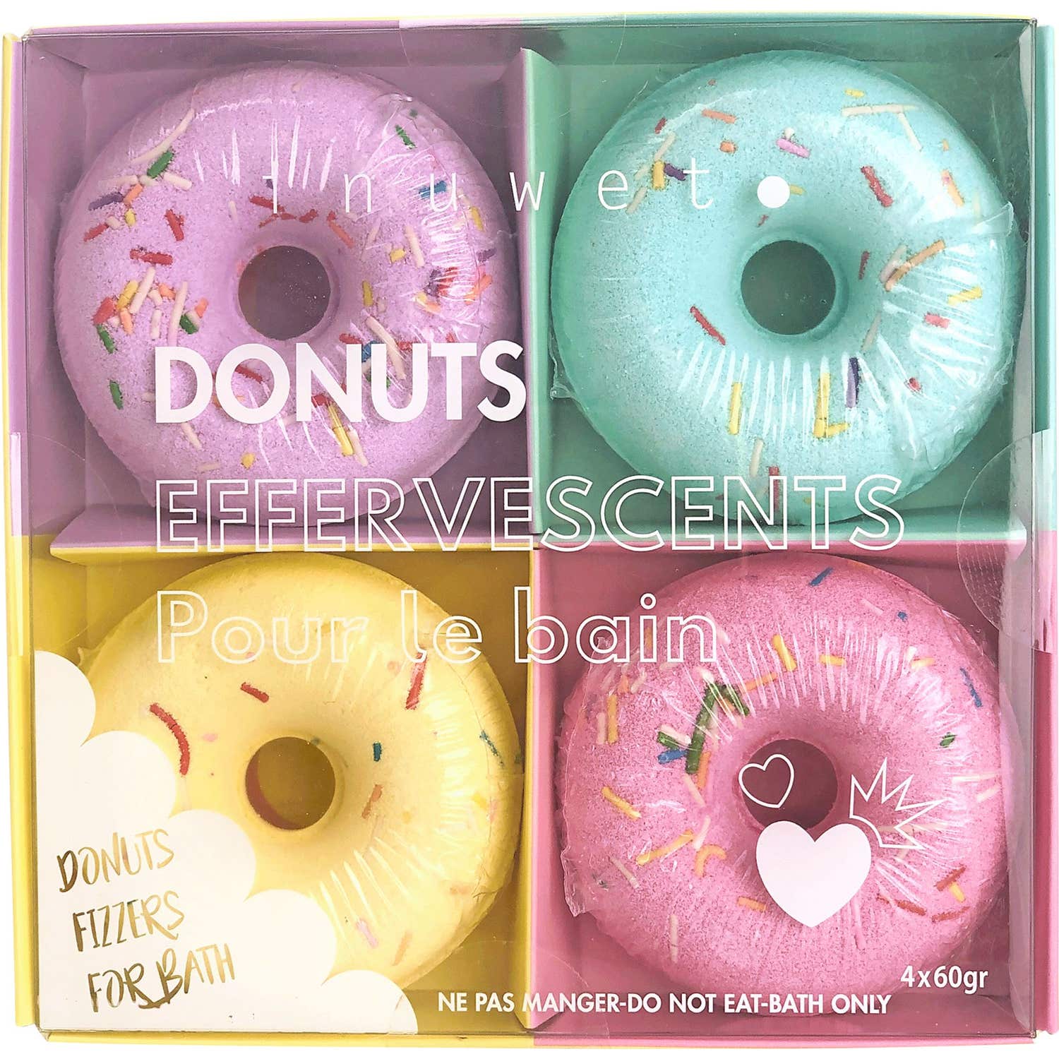 Inuwet Cofre Bombas de Baño Donuts 1ud