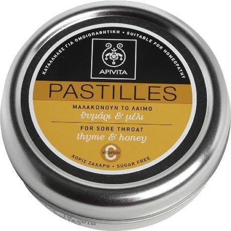 Apivita pastillas tomillo y miel sin azúcar 45g