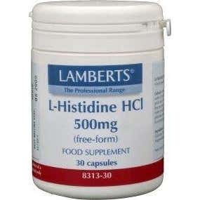 Lamberts L-Histidina HCI 500 mg 30 caps
