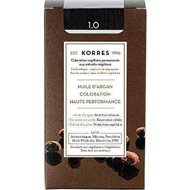 'Korres Coloration Permanente Huile D''Argan Noir 1.0'