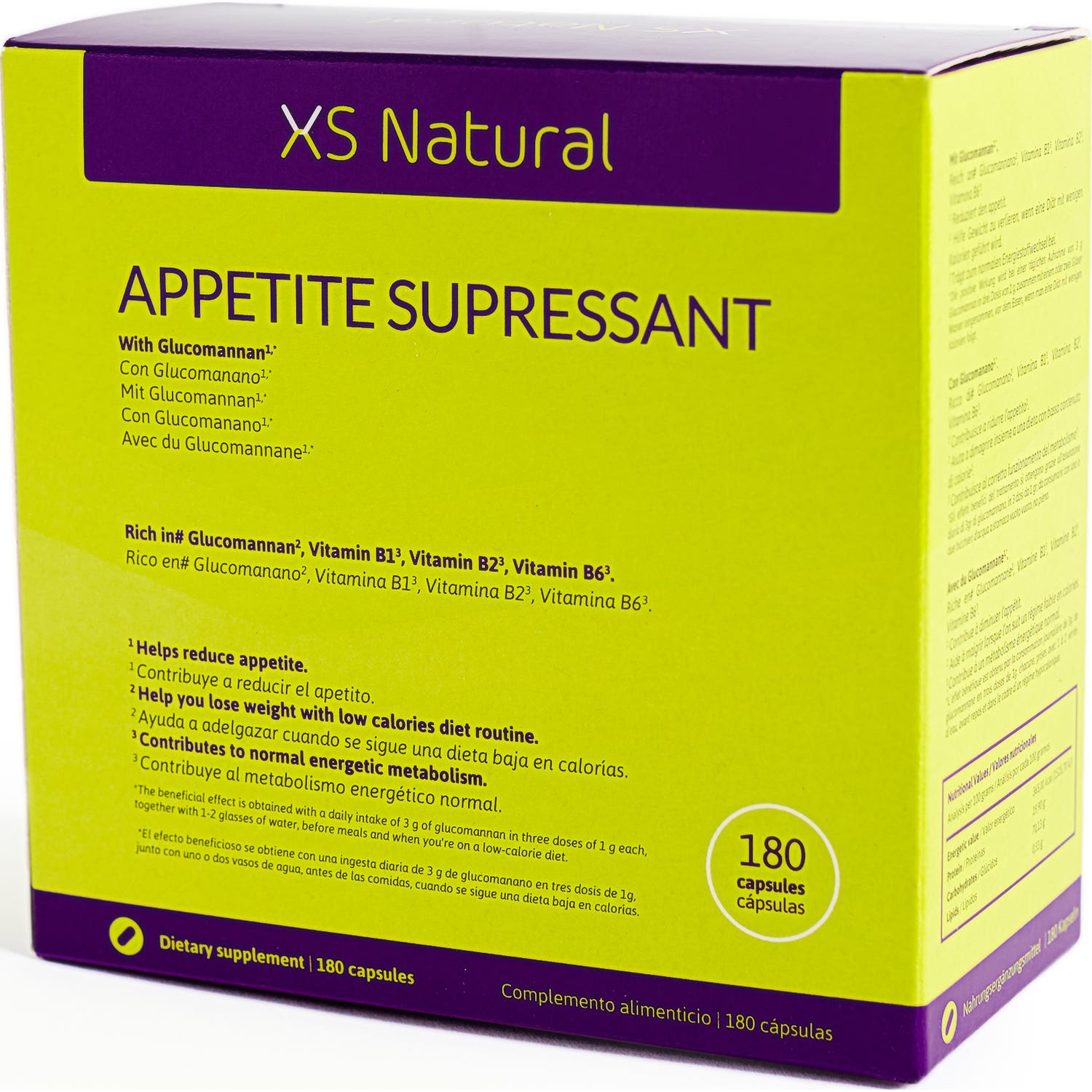 XS Natural Appetite Supressant 180caps