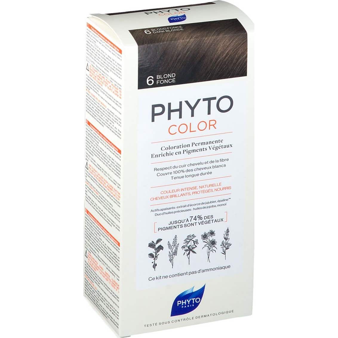 Phyto PhytoColor Coloración Permanente Nº6 Rubio Oscuro 1ud