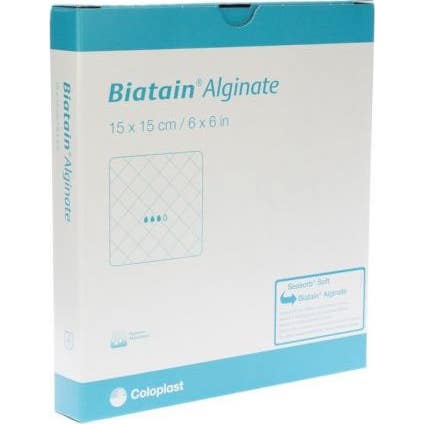 Biatain Alginate Pansement Absorbant 15x15cm 10uds