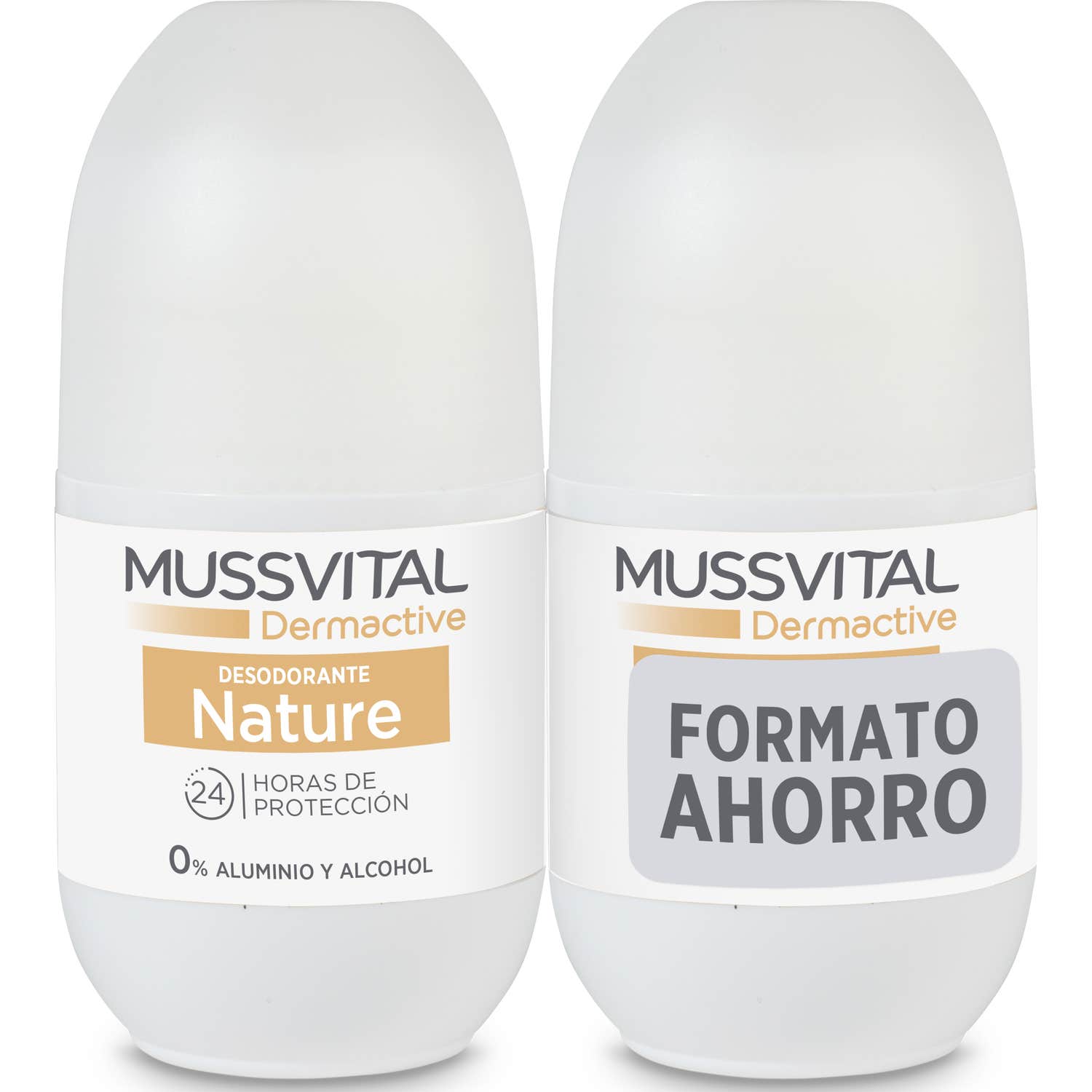 Mussvital Dermactive Desodorante Nature 2x75ml