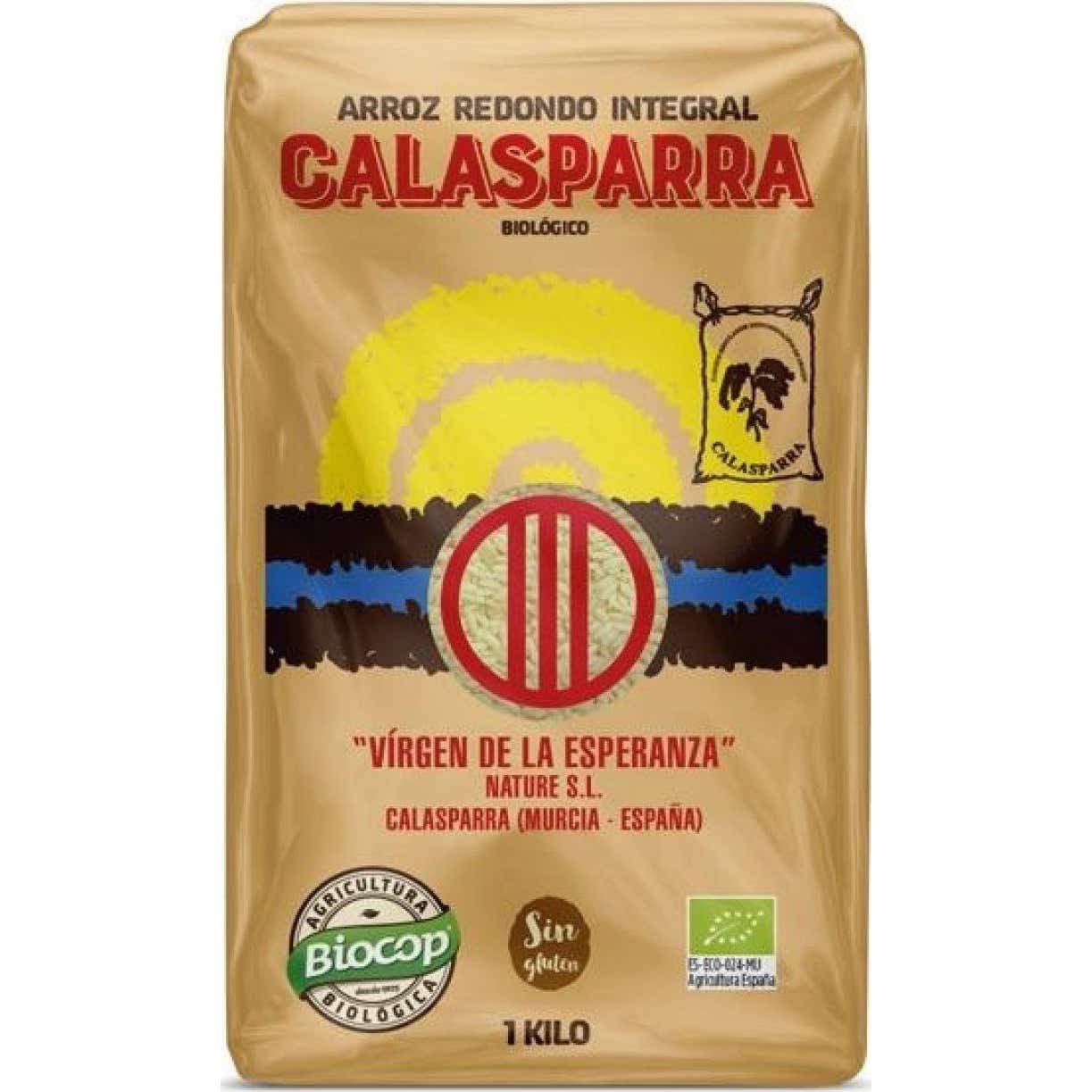 Calasparra Arroz Integral Redondo Bio Envase Plástico 1kg
