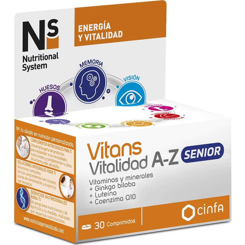 Cinfa Complemento Alimenticio Vitans Vitalidad A-Z Senior 30comp | Natural Doctor