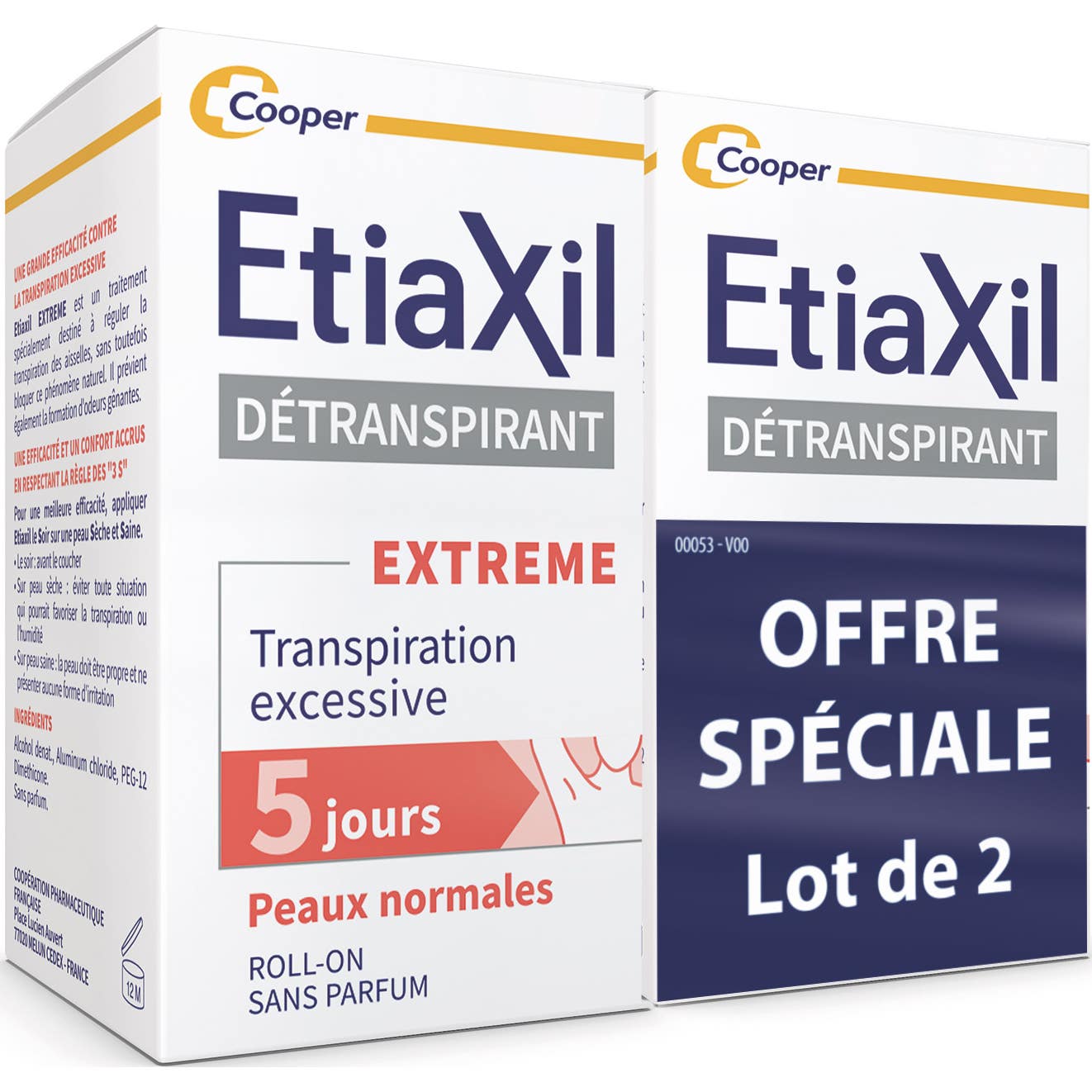 Etiaxil Detranspirante Extreme Pieles Normales Roll-On 2x15ml
