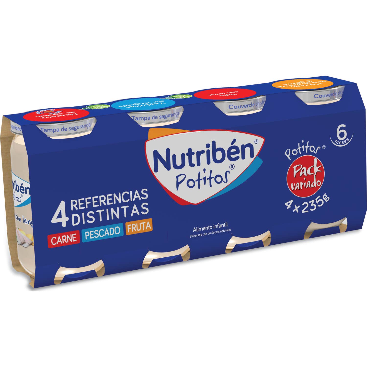 Potitos Nutribén Pack Variado 4X1 4udsX235g