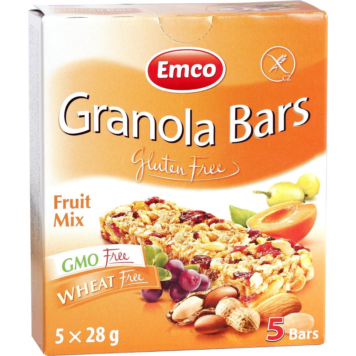 Emco Granola Bars Gluten Free 5x28g