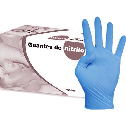 Dispomedic guantes de Nitrilo Sin Polvo Medianos 100 uds
