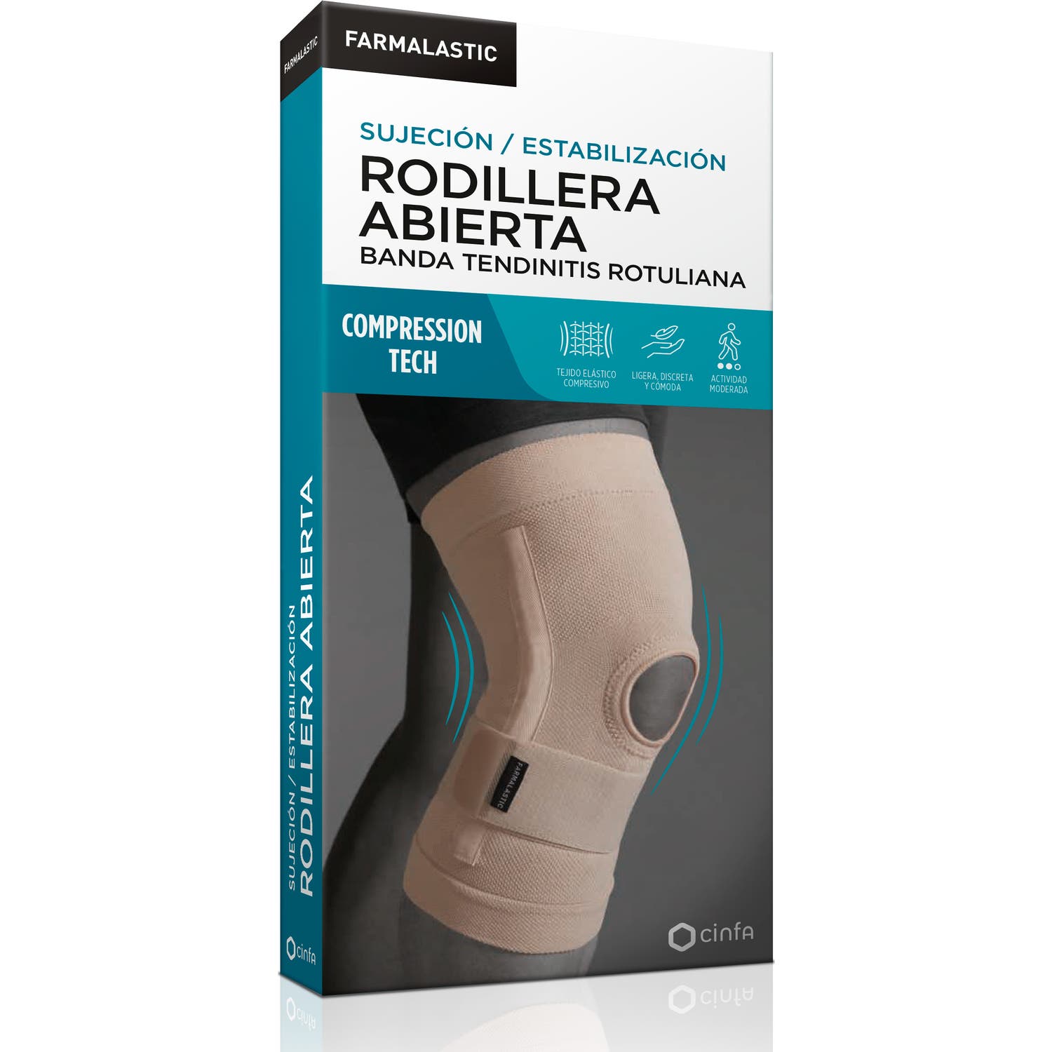 Farmalastic Rodillera Abierta Compression Tech Talla Pequeña