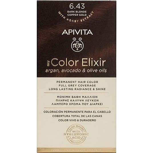 Apivita My Color Elixir Tinte Rubio Oscuro Cobrizo Dorado No. 6,43