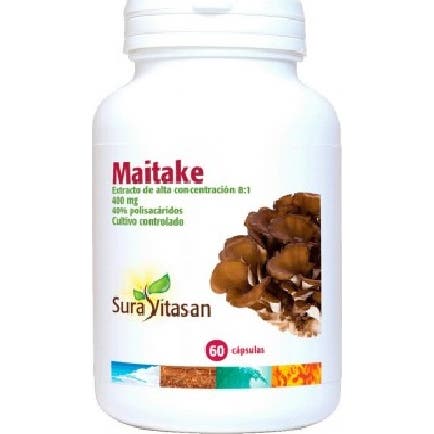 Sura Vitasan 5 X Maitake 60 Cápsulas Vegetales De 400Mg - Imagen 2