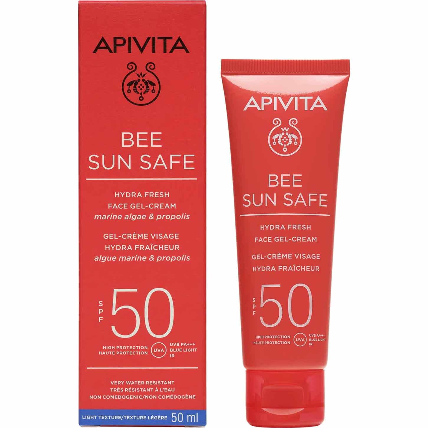 Apivita Bee Sun Safe Gel Crema Facial Sin Color SPF50 50ml