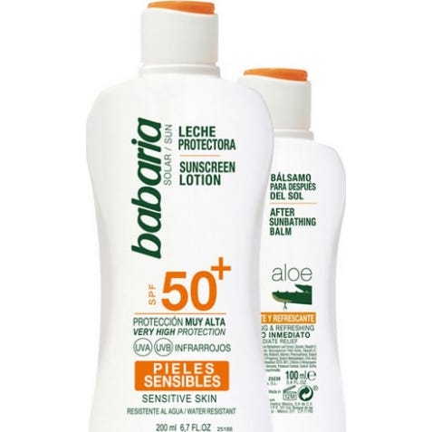 Babaria Solar Leche Corporal Piel Sensible Spf50+ 200 ml + After