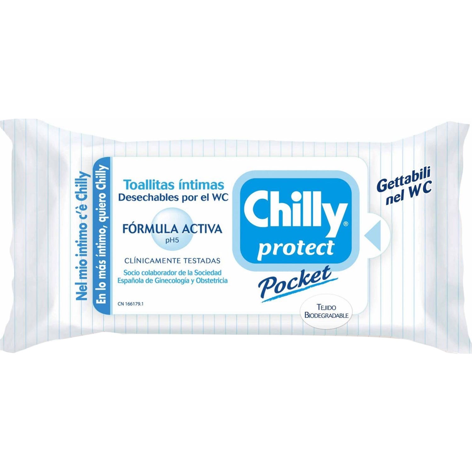 Chilly® Pocket toallitas protect 12uds