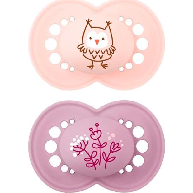 MAM Chupete Original Silicona 16+ Rosa 2 uds