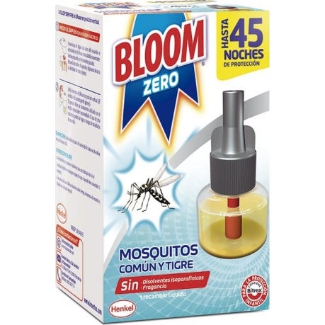 Bloom Zero Mosquitos Recambio 45 Noches 18 ml