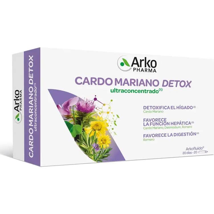 Arkopharma Arkofluido Cardo Mariano Detox 20 ampollas