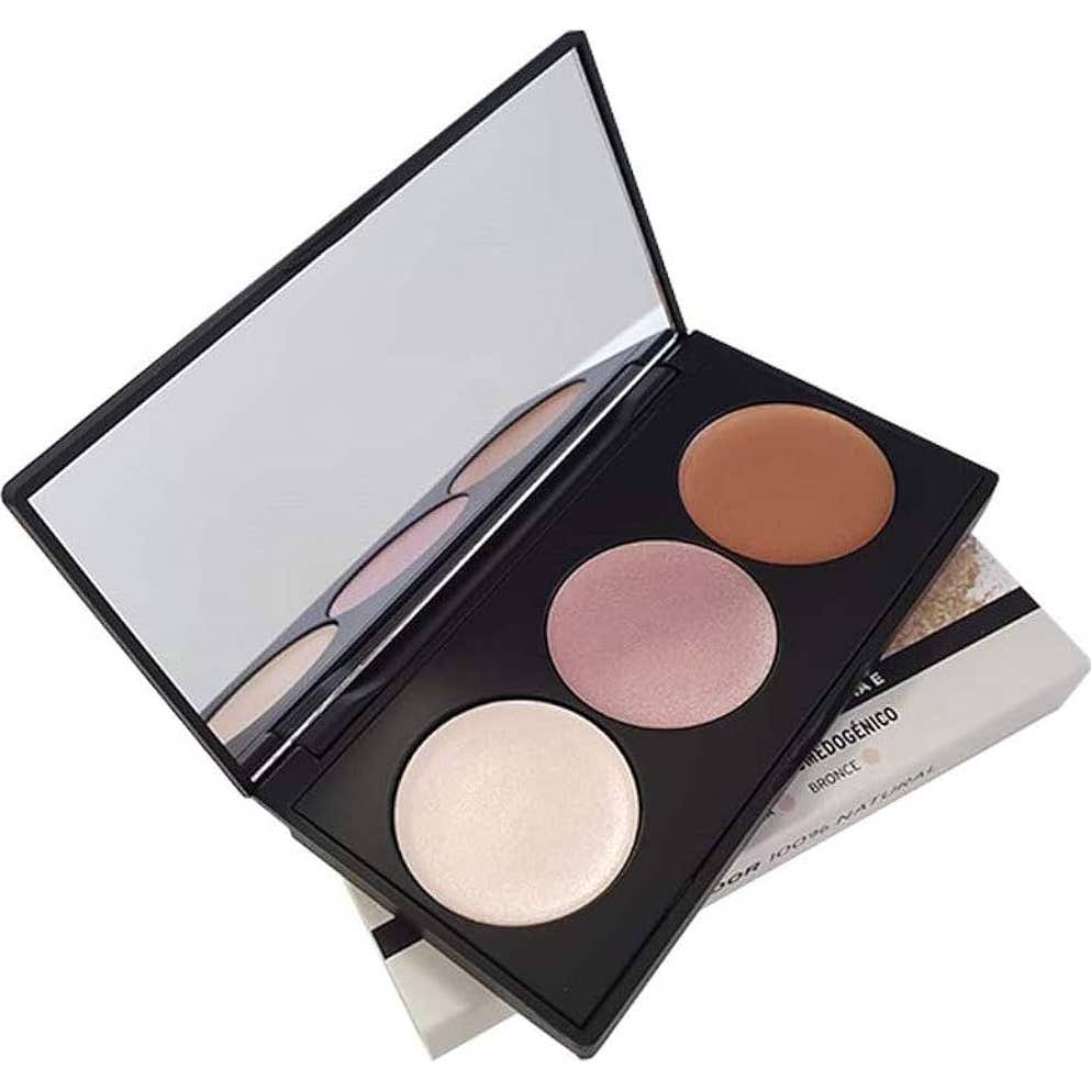 Camaleon Paleta 3 Iluminadores 100% Natural 3 X 2.5 g