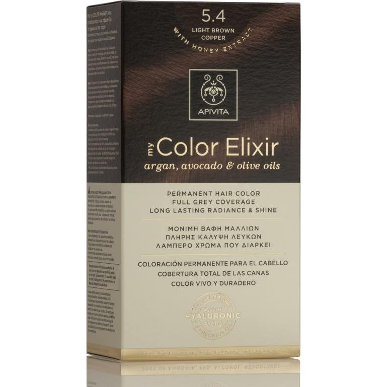Apivita My Color Elixir 5.4 Castaño Claro Cobrizo