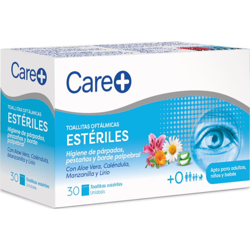 Care+ Toallitas Oftálmicas Estériles 30uds