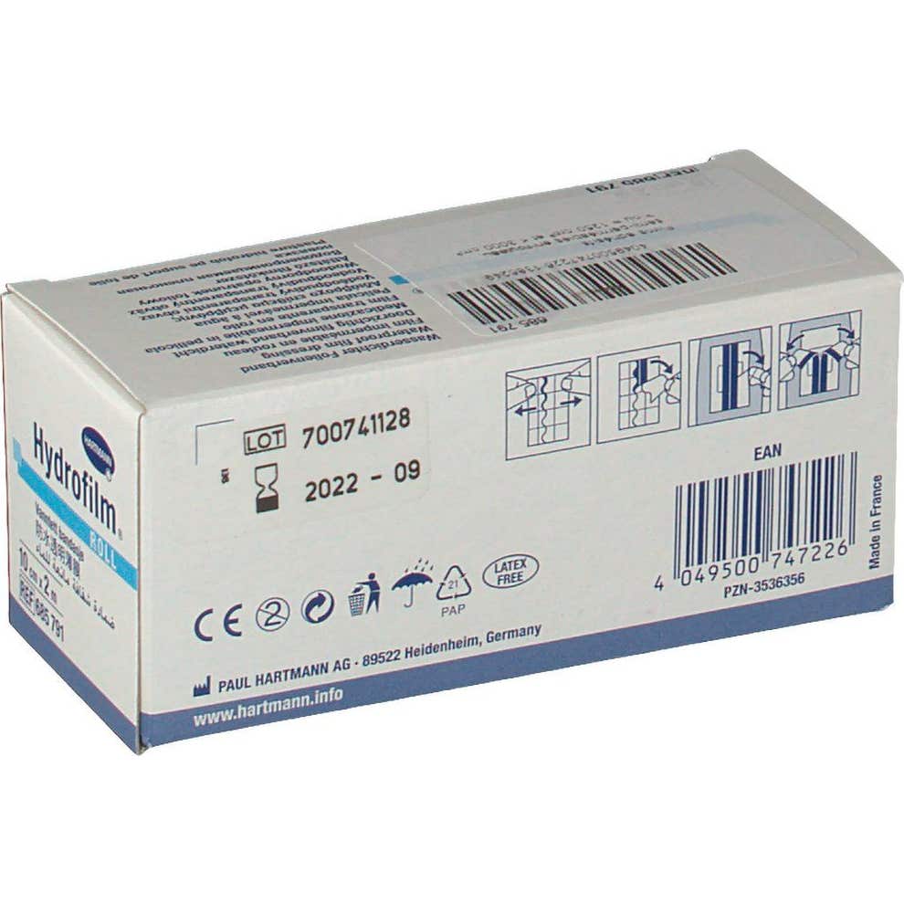 Rollo de apósito transparente Hydrofilm 10cmx2m Rollo de apósito transparente Hydrofilm 10cmx2m