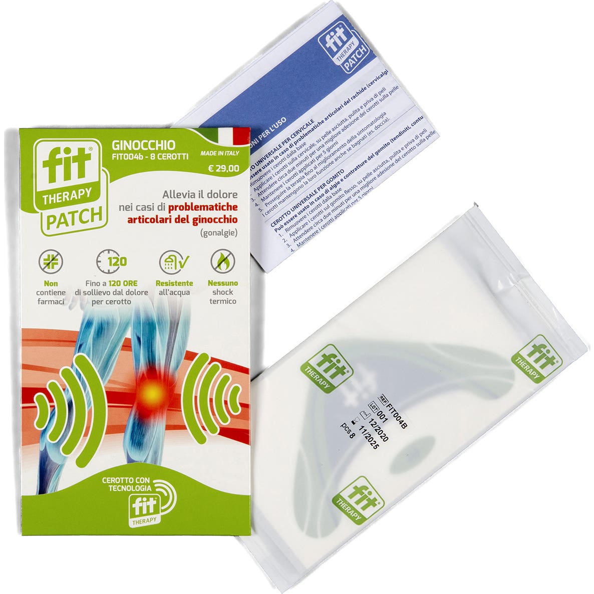 Fit Therapy Fit Parche de Rodilla 2uds