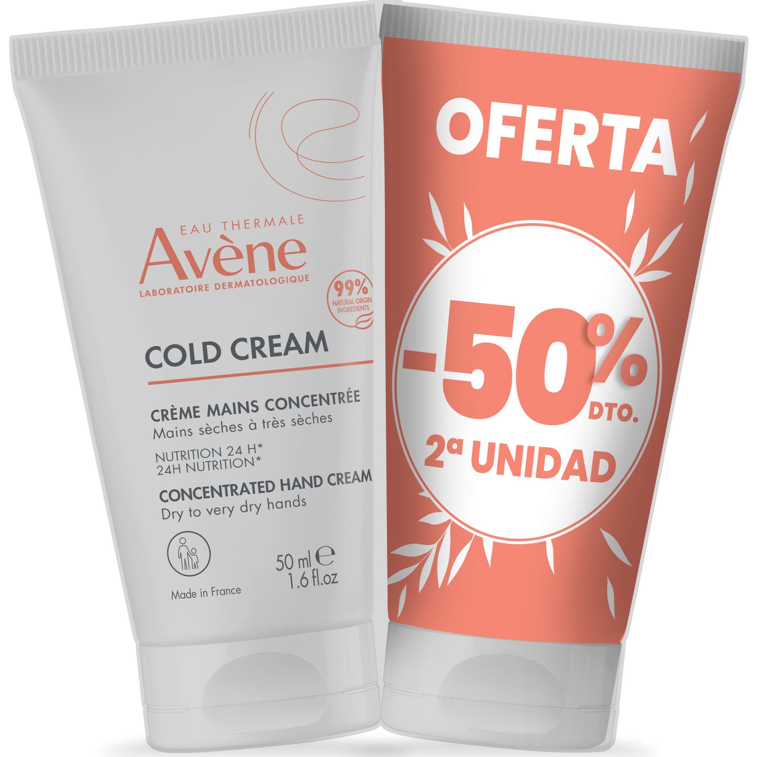 Avène Cold Cream Crema Manos Concentrada 2x50ml