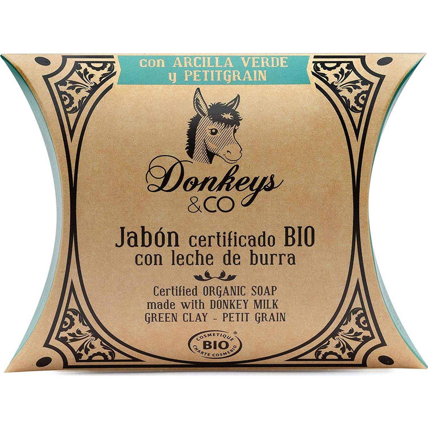 Jabón de arcilla verde y granos pequeños Donkeys &amp Co 100g