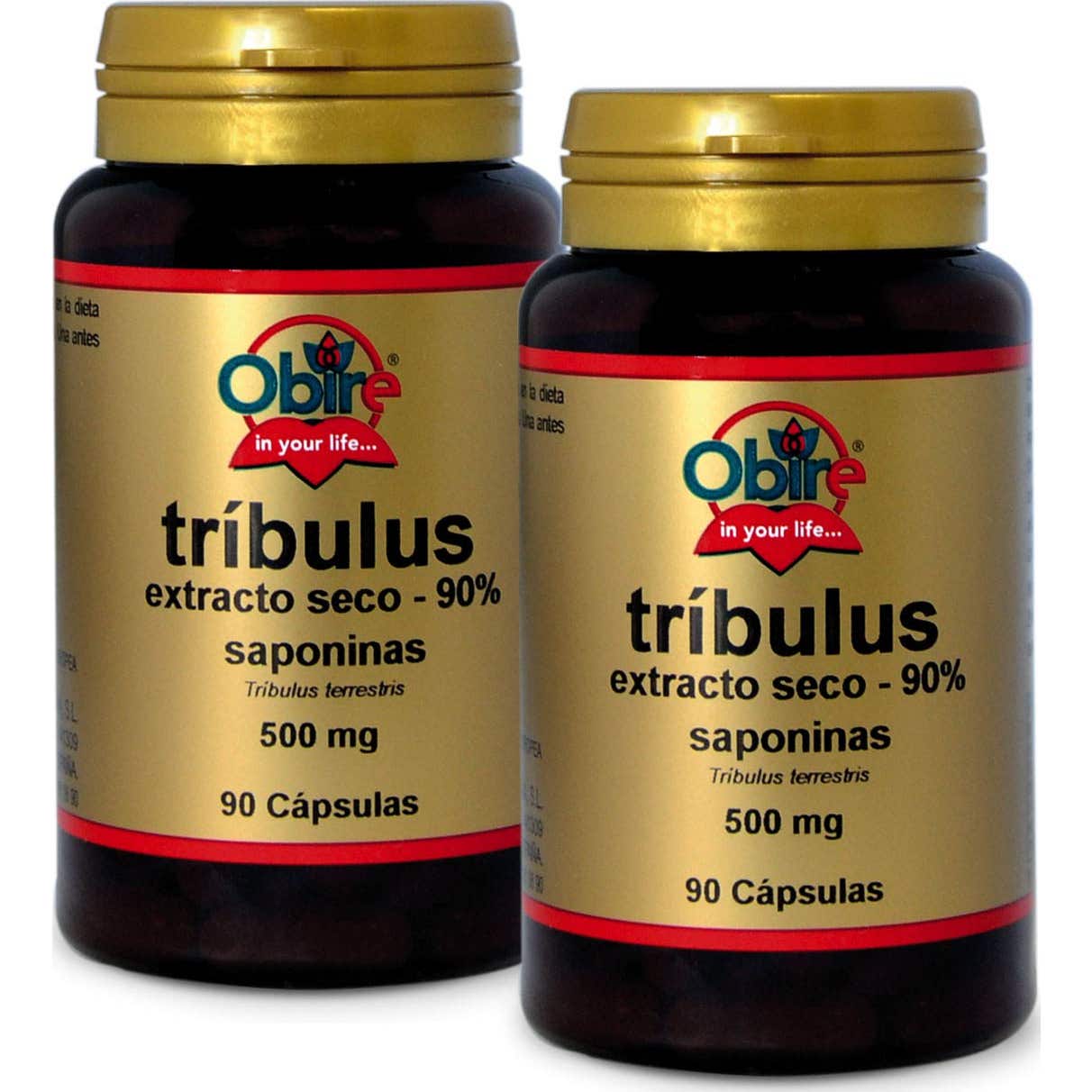 Obire Suplemento Alimenticio Tribulus 90% Saponinas 500Mg 90Caps