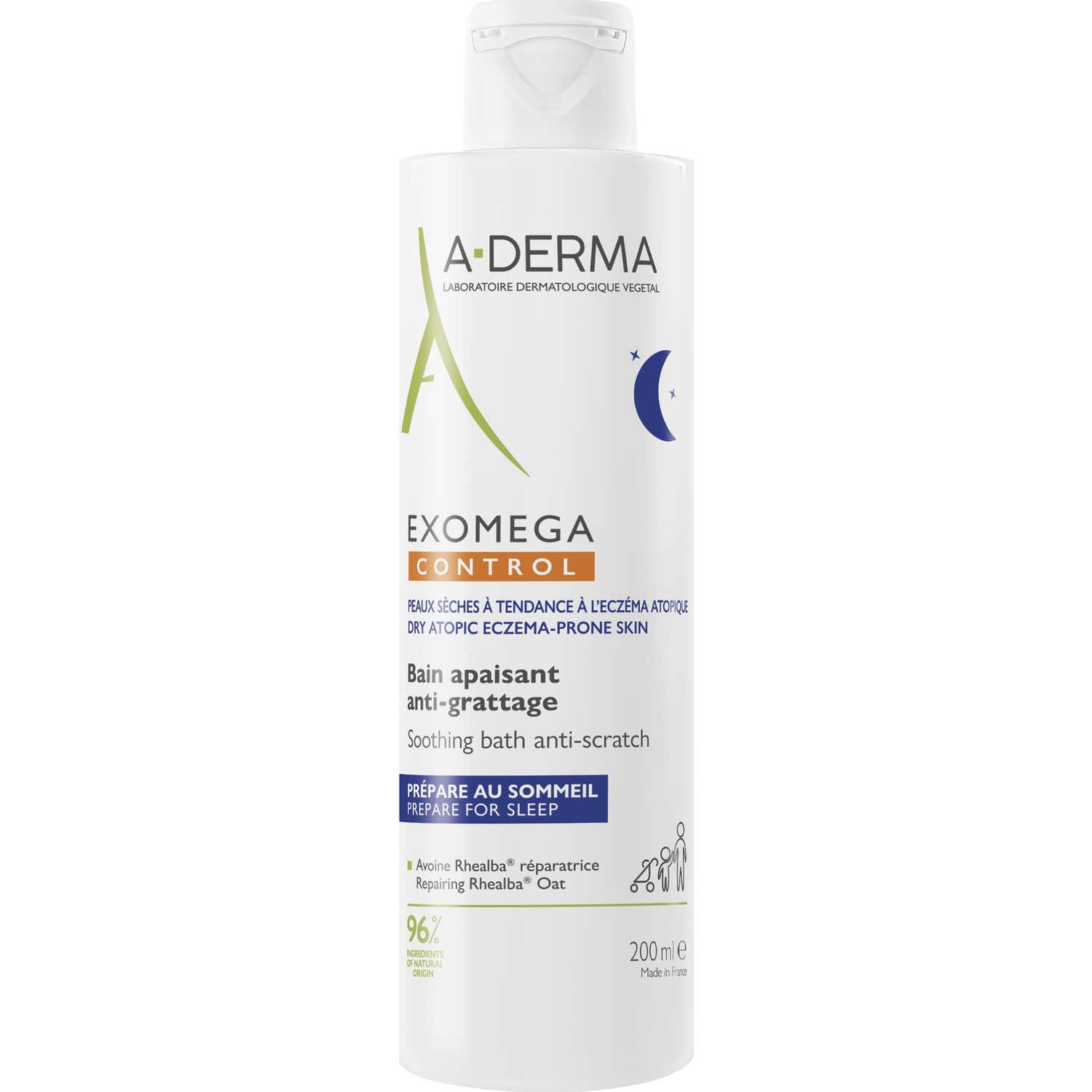 A-Derma Exomega Control Gel de Baño Calmante 200ml
