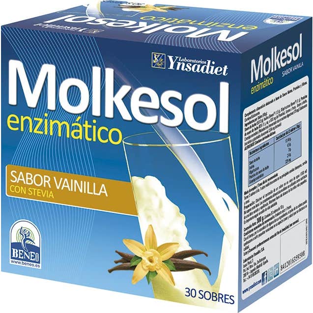 Ynsadiet Molkesol Enzimático Sabor Vainilla 30 sobres