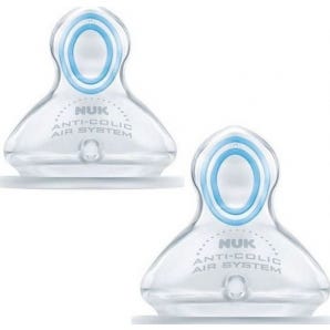Tetra Medical Nuk Tetin Silicona Tetin Tamaño 1 Perforación L 2 piezas
