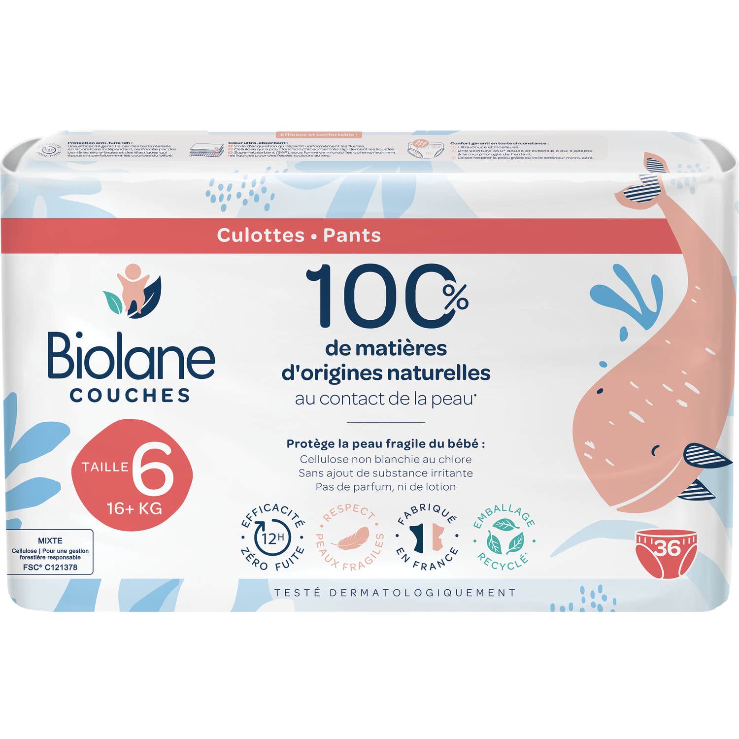 Biolane Pañales Eco Talla 6 +16Kg 36uds