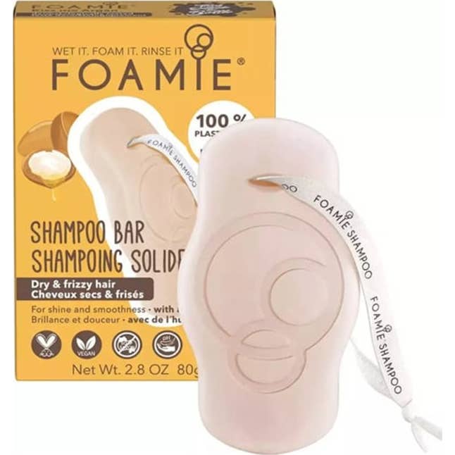 Foamie Barra Champú Pelo Seco Rizado 80g